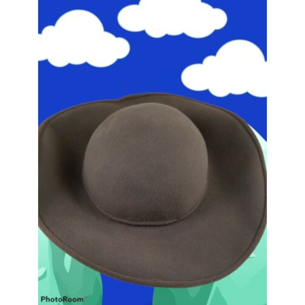 Womens Hat Brown Floppy Sun John Frederics Charmer 6.5" Diameter Felt Wire Rim